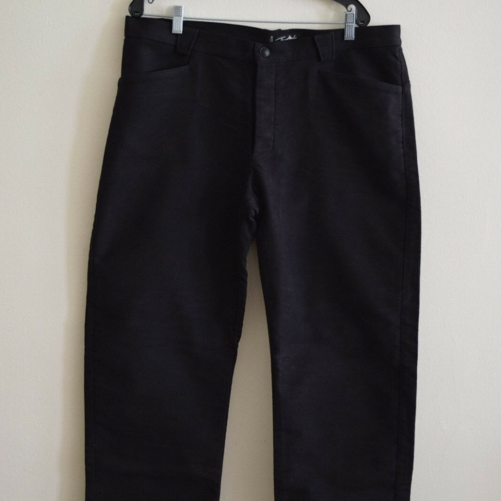 Thierry Mugler Mens Button Fly Black Jeans 40 US